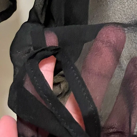 🚫SOLD🚫 Betsey Johnson Vintage Sheer Long Sleeve Blouse NWT - Picture 4 of 5